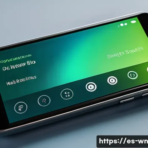 촉각적 UX 디자인을 위한 색상 선택 방법 - A modern touchscreen user interface design showcasing a vibrant smartphone screen with a primary bri...
