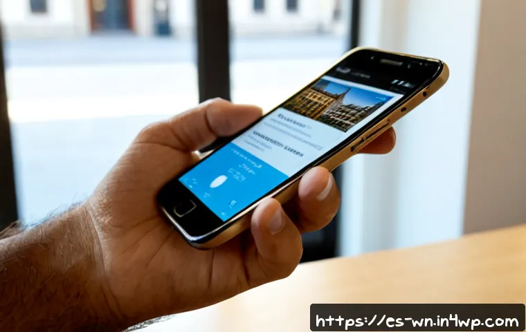 Home 17 촉각적 요소와 사용자 행동 패턴 분석 - Photorealistic close-up of a Spanish-speaking adult using a modern smartphone, thumb naturally scrol...